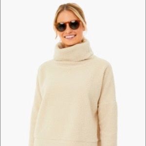 Tuckernuck Tan Teddy Fleece Rollins Pullover